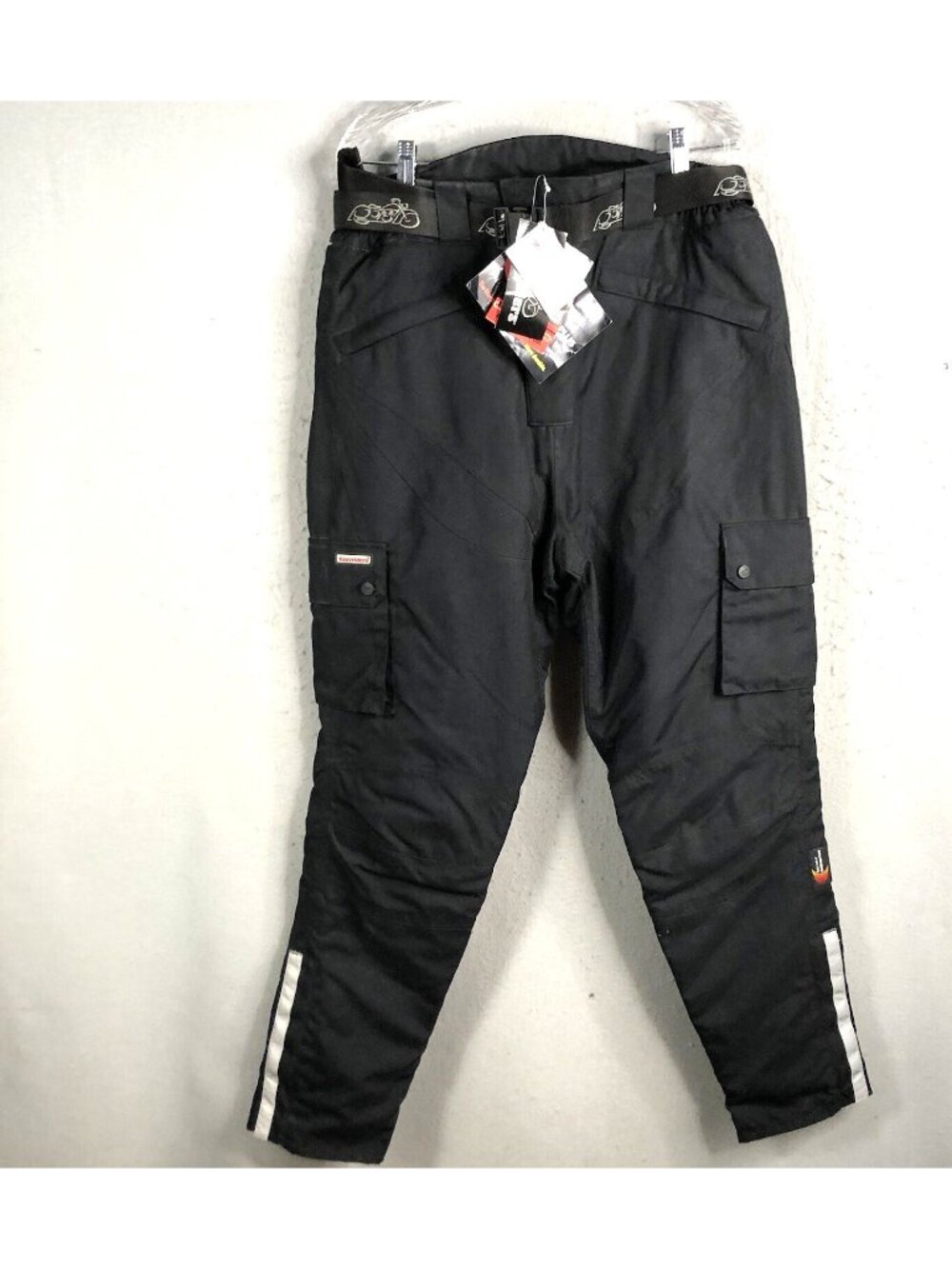 Easy Rider Motorcycle Pants Womens L Black Padded Performance Moto Cordura NEW
